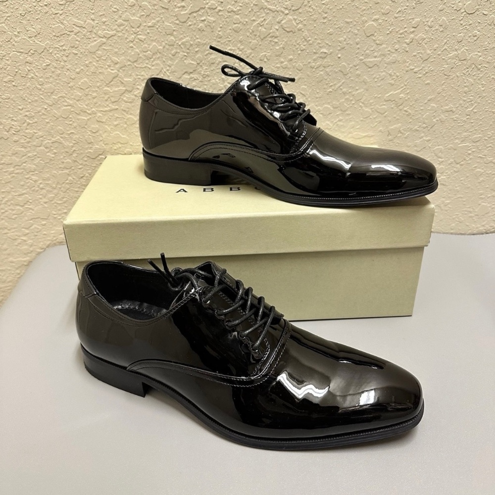 NEW Joseph Abboud Soiree Mens Lace Up Formal Oxfords Shoes In Black Size 9